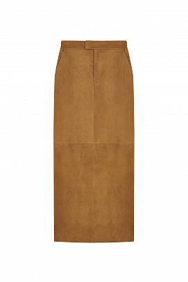 Suede skirt