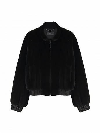 Mink bomber jacket