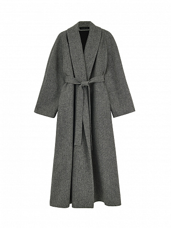 Grey wool coat