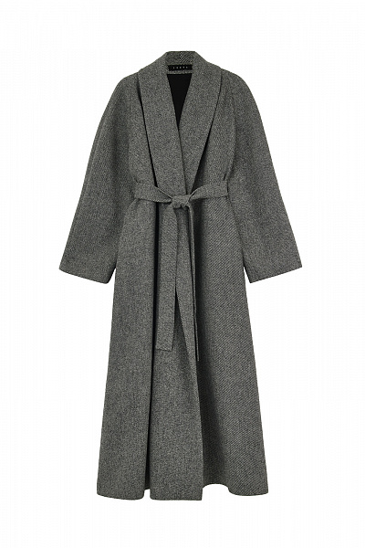 Grey wool coat