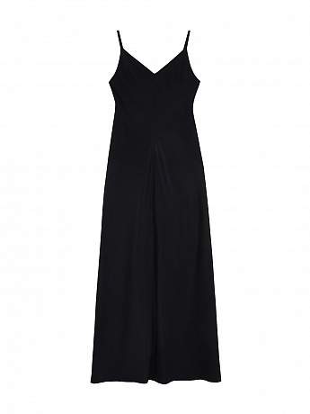 Black silk dress