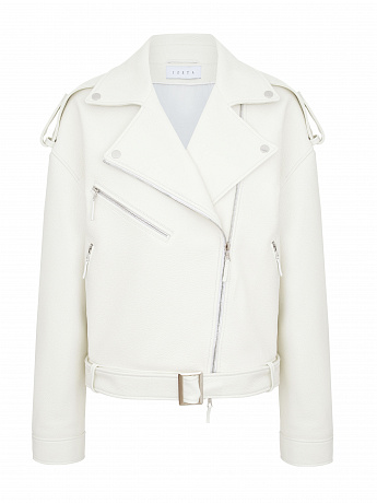 White Leather Jacket (Pre Order)