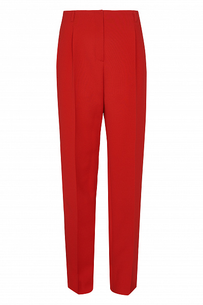 Red Wool Trousers