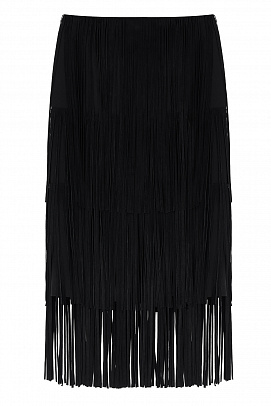 Fringed skirt