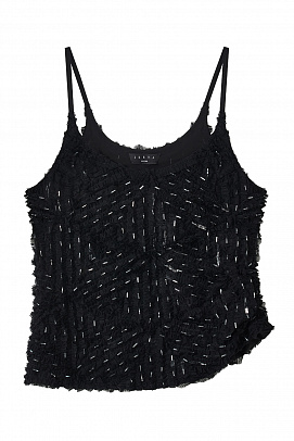 Топ с пайетками и вышивкой