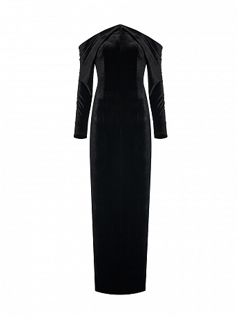 Платье из бархата