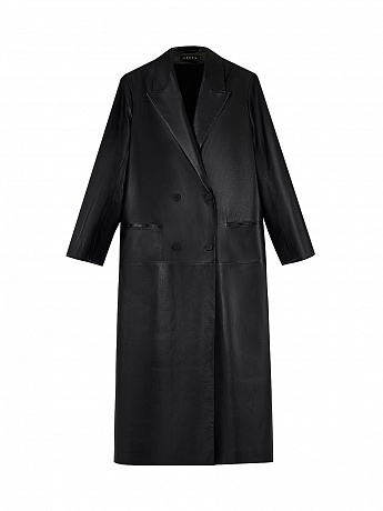 Leather coat